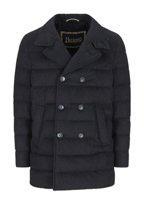 Herno double-breasted padded coat - Blue