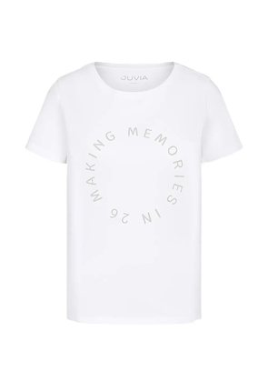 Juvia letter-print T-shirt - White