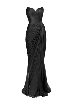 Iris Serban pleated-bodice dress - Black