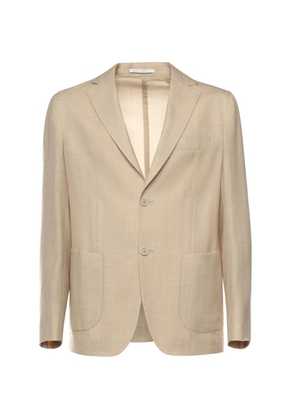 Eleventy single-breasted V-neck blazer - Neutrals