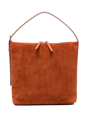 A.P.C. zip-fastening tote bag - Brown