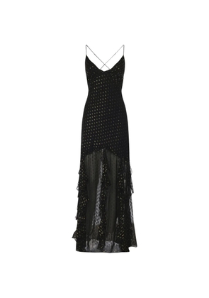 For Love And Lemons Elea polka dot maxi dress - Black