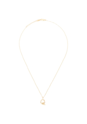 Missoma Curly Molten mini inicial-Q necklace - Gold