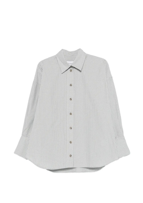 Brandon Maxwell checkered boyfriend shirt - Grey