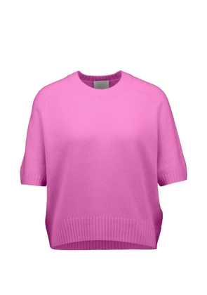 Allude short-sleeve cashmere sweater - Pink