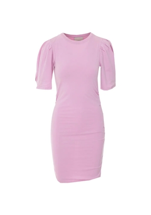 MARANT ÉTOILE Mylda balloon-sleeve crew-neck midi dress - Pink