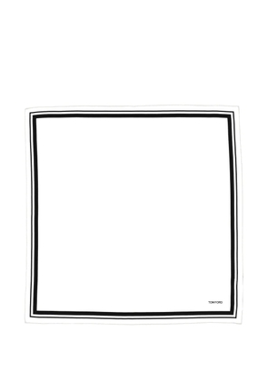 TOM FORD silk scarf - White