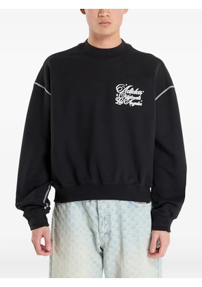 adidas Santa Monica embroidery crew-neck sweater - Black