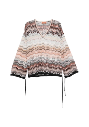 Missoni V-neck chevron top - Neutrals