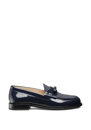 Stuart Weitzman Lottie bow round-toe loafers - Blue