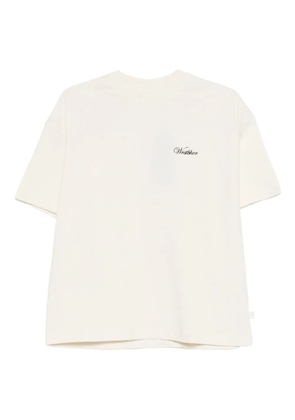 WRSTBHVR logo-detail t-shirt - Neutrals