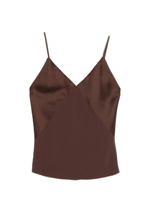 Forte Forte V-neck top - Brown