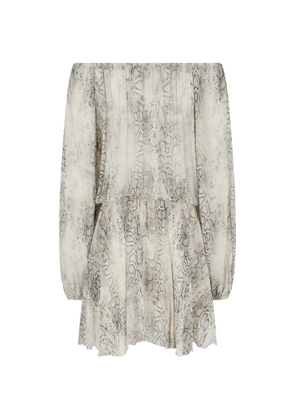Federica Tosi python-print dress - Neutrals