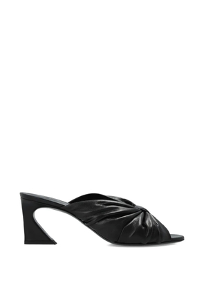 FENDI Arco twisted-upper leather sandals - Black