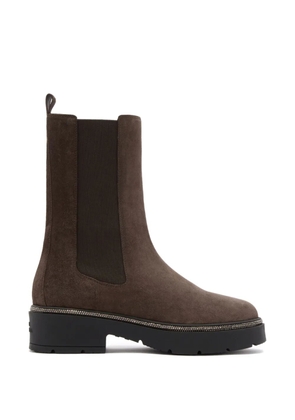 René Caovilla leather chelsea boots - Brown