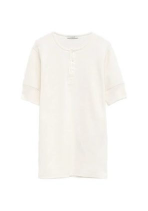 LEMAIRE button ribbed T-shirt - Neutrals