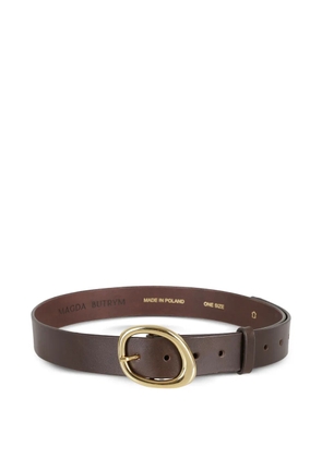 Magda Butrym oval-buckle belt - Brown
