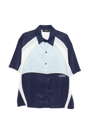AMIRI panelled button shirt - Blue