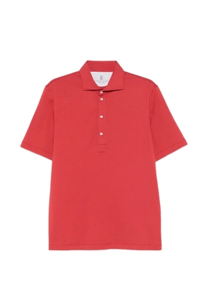 Brunello Cucinelli buttoned polo shirt - Red