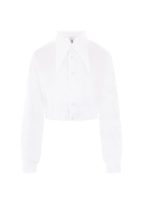 Noir Kei Ninomiya oversize collar elastic shirt - White