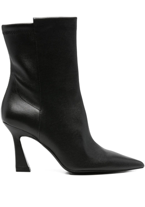 Stuart Weitzman 50mm Vinnie leather ankle boots - Black