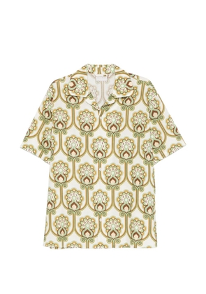 Drôle De Monsieur floral print shirt - Green