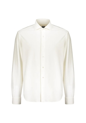 Fedeli button-closure classic-collar shirt - White