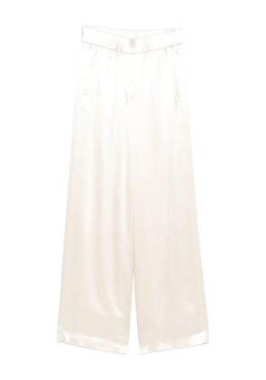 Peserico elastic-waist wide-leg trousers - Neutrals
