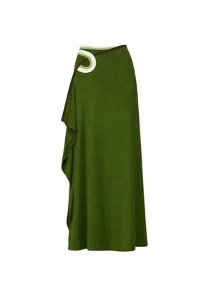 Christopher Esber cut-out asymmetric skirt - Green