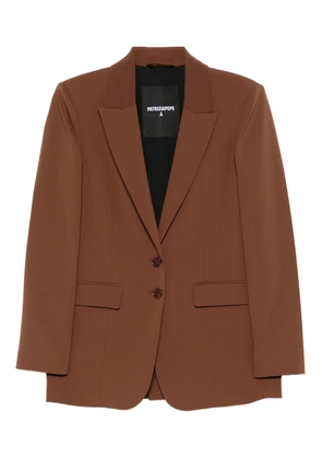 Patrizia Pepe two-button notched-lapel blazer - Brown