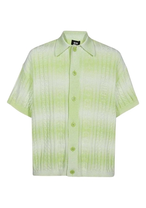 GCDS cable-knit shirt - Green