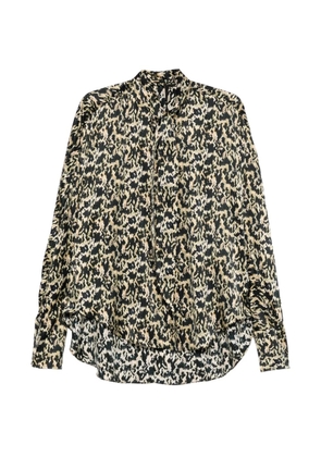 Petar Petrov Rattleheart animal-print shirt - Black