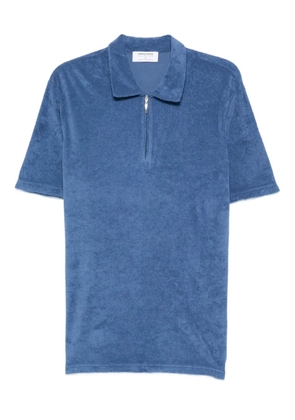 Gran Sasso zip-front polo shirt - Blue