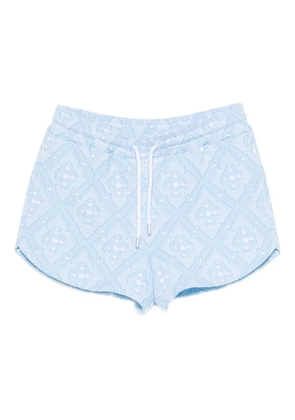 Casablanca drawstring pattern shorts - Blue