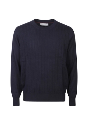 Brunello Cucinelli crew-neck sweater - Blue