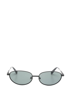 Jacquemus X Linda Farrow oval-frame sunglasses - Black