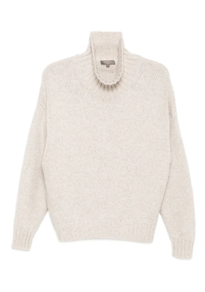 N.Peal chunky funnel neck sweater - Neutrals