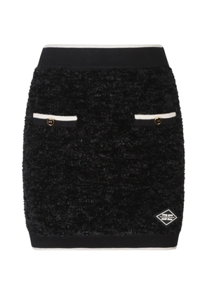 Elisabetta Franchi logo-detail skirt - Black