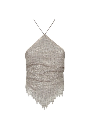 POSTER GIRL embellished top - Gold