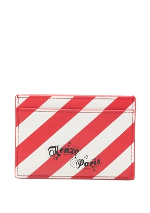 Kenzo striped card holder - Red