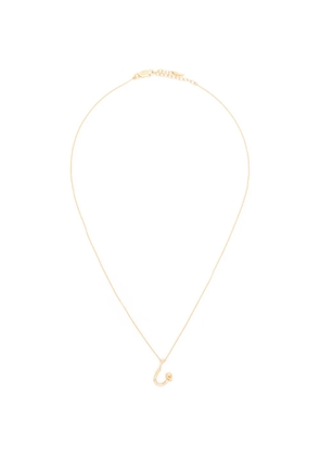 Missoma mini Curly Molten initial necklace - Gold