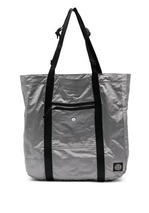 Stone Island zip-pocket tote bag - Grey