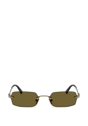 Miu Miu Eyewear rectangle-frame sunglasses - Grey