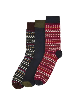 Barbour Marlow socks (pack of three) - Red