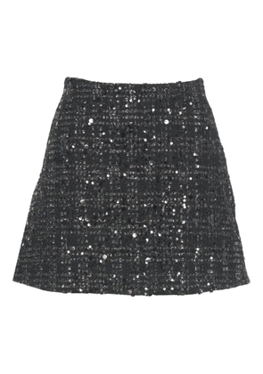 Add sequin mini skirt - Black