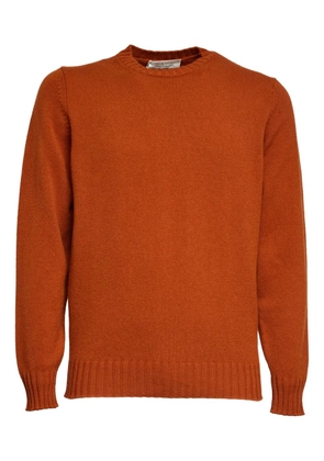 Filippo De Laurentiis crew-neck long-sleeve sweater - Orange