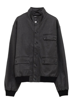 Gimaguas Daniel pinstripe pocket jacket - Grey