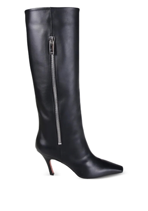 Amina Muaddi Mona zip boots - Black