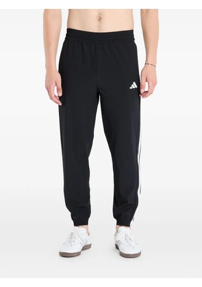 adidas Train Essentials 3-stripes woven track pants - Black