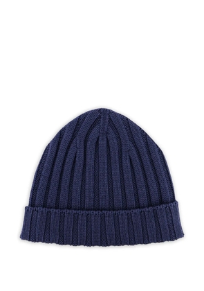 Filippo De Laurentiis ribbed-knit beanie hat - Blue